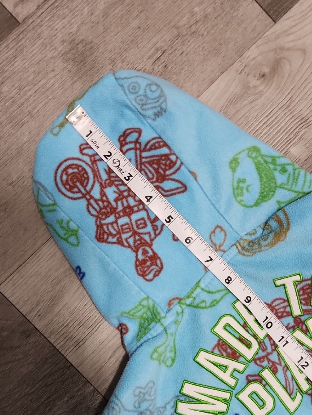 Disney Toy Story Kids Beach Bath Robe Hood Light Blue Green Satin Accent  Sz 4 - Picture 9 of 13